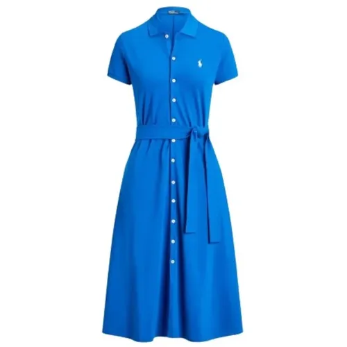 Baumwollhemdkleid mit gesticktem Logo , Damen, Größe: S - Polo Ralph Lauren - Modalova