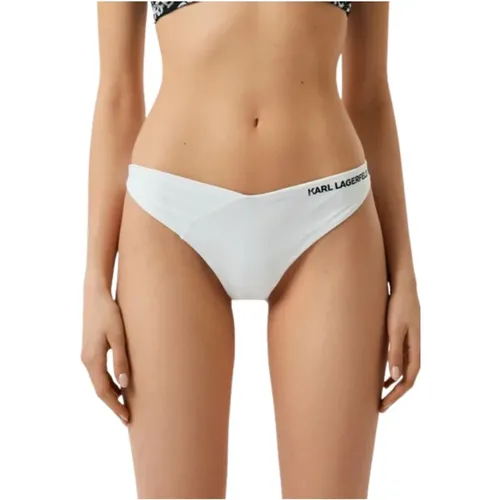 V-Shape Bikini Bottoms für Frauen , Damen, Größe: M - Karl Lagerfeld - Modalova