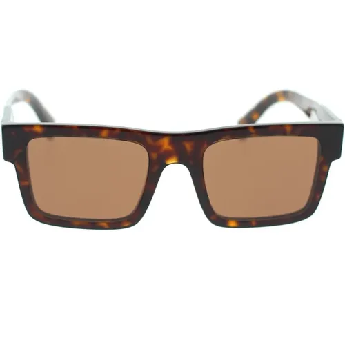 Klassische Rechteckige Sonnenbrille , unisex, Größe: 52 MM - Prada - Modalova