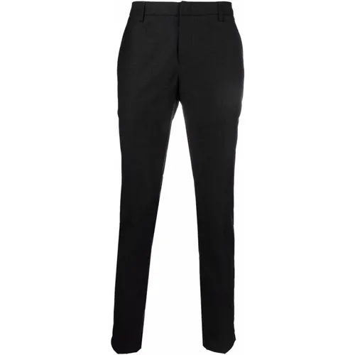 Schmale Graue Hose Twill Stoff - Dondup - Modalova