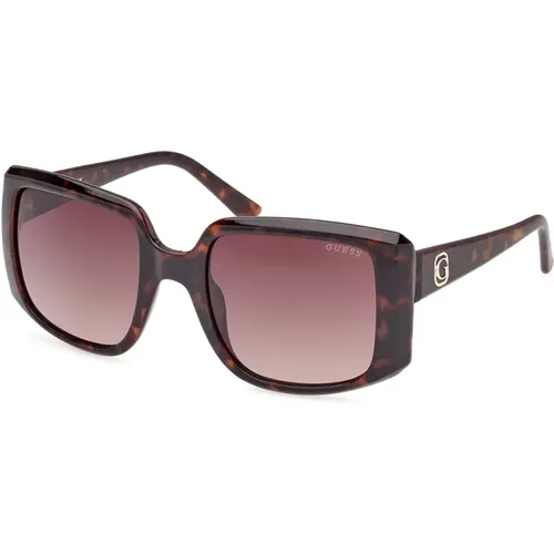 Quadratische Sonnenbrille mit UV-Schutz , Damen, Größe: 53 MM - Guess - Modalova