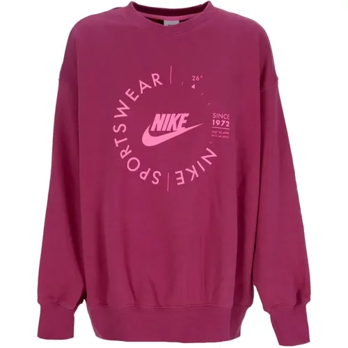 Rosewood Crewneck Sweatshirt Sportswear Fleece , Damen, Größe: XS - Nike - Modalova