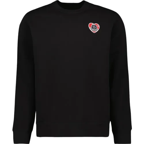 Herz Logo Sweatshirt , Herren, Größe: XL - Moncler - Modalova