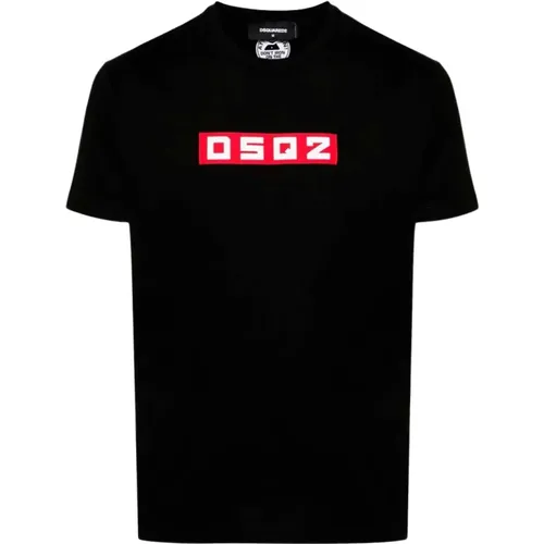 Logo T-shirt in Cotton , male, Sizes: XL - Dsquared2 - Modalova