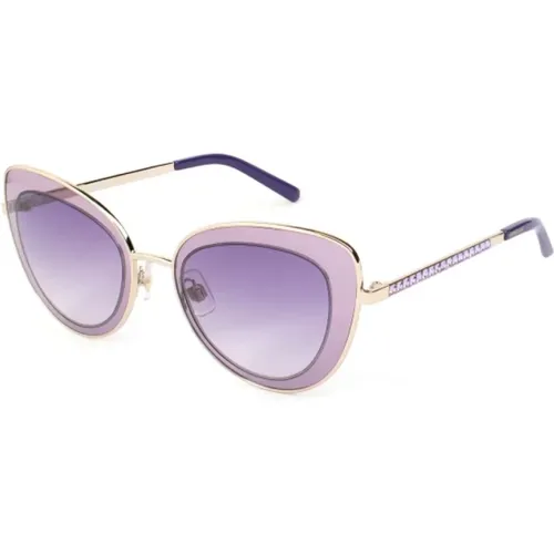 Rosé Metall Sonnenbrille für Frauen - Swarovski - Modalova