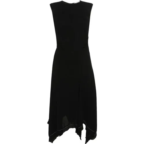 Seersucker Midi Dress , female, Sizes: S - Acne Studios - Modalova