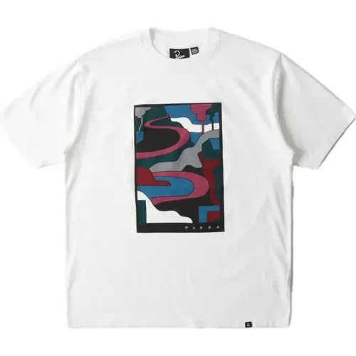 Stelvio Artwork Box Fit T-Shirt , male, Sizes: XL, S, M, L - by Parra - Modalova