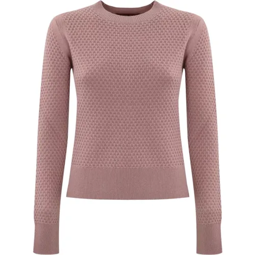 Kaschmir Pullover Rosa Langarm , Damen, Größe: L - Max Mara Studio - Modalova