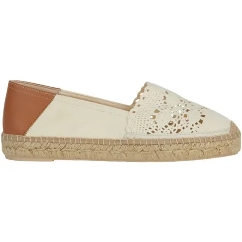 Stylische Espadrilles für Sommeroutfits , Damen, Größe: 38 EU - Geox - Modalova