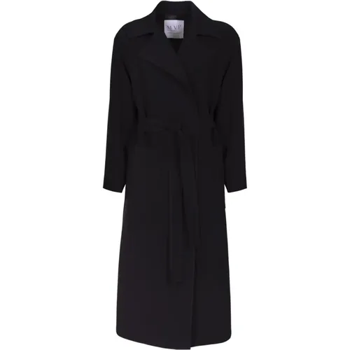 Langer Mantel im Gewandstil mit Taschen , Damen, Größe: 2XS - MVP wardrobe - Modalova