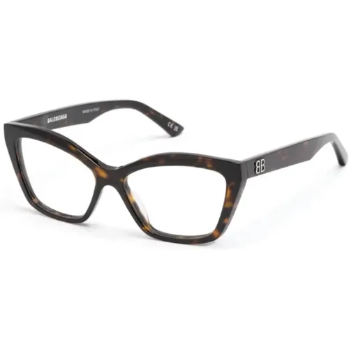 Braun/Havanna Optische Brille Stilvoll und vielseitig , Damen, Größe: 55 MM - Balenciaga - Modalova