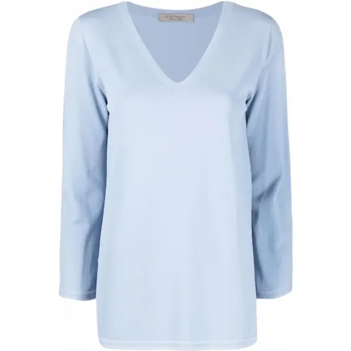 V-Neck-Jumper , Damen, Größe: XL - D.Exterior - Modalova