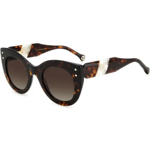 Klassische Glamour Sonnenbrille,Stylische Sonnenbrille HER 0127/S, Havana Sunglasses,Sunglasses - Carolina Herrera - Modalova