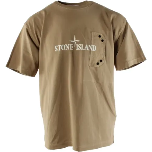 Oversized T-Shirt für Herren , Herren, Größe: XL - Stone Island - Modalova