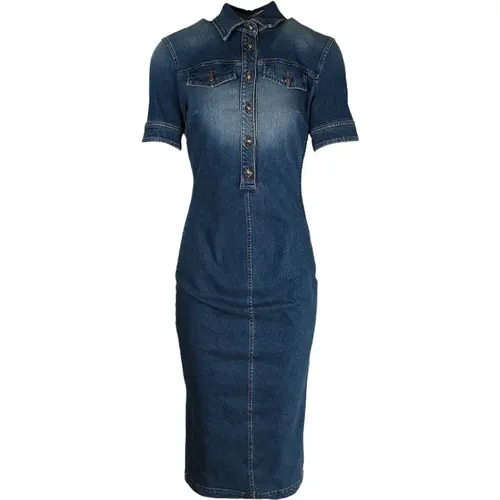 Vintage Indigo Denim Kleid , Damen, Größe: 3XS - SPORTMAX - Modalova