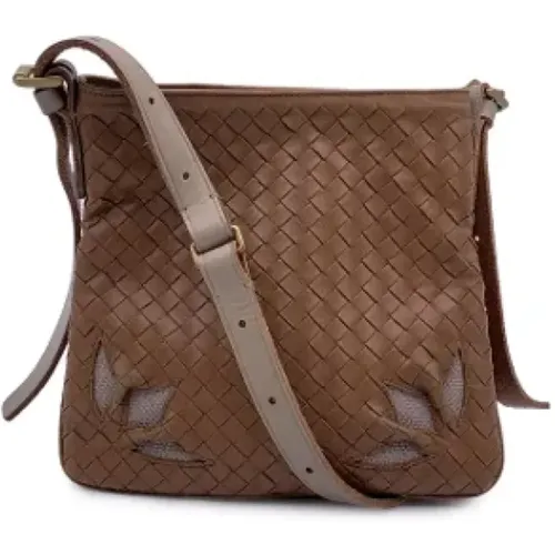 Pre-owned Leather shoulder-bags , female, Sizes: ONE SIZE - Bottega Veneta Vintage - Modalova