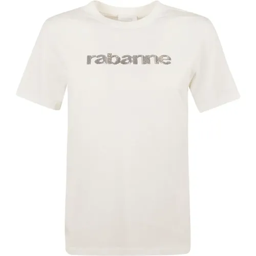 Stylish T-shirts and Polos , female, Sizes: L, XS, M, S - Paco Rabanne - Modalova