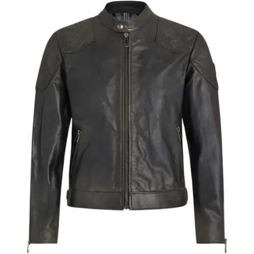 Outlaw Leather Jacket , male, Sizes: M - Belstaff - Modalova