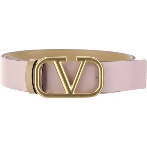 Stylish Leather Belt with Unique Design , female, Sizes: 85 CM - Valentino Garavani - Modalova