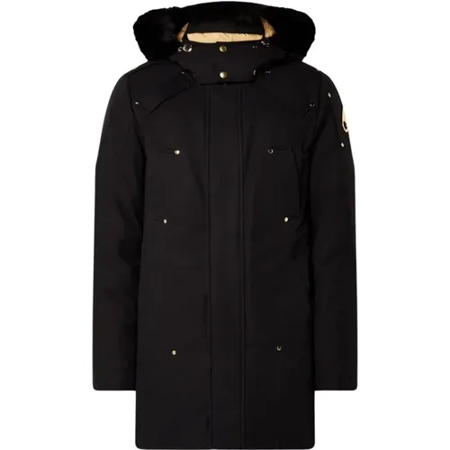 Herren Shearling Parka Schwarz Gold - Moose Knuckles - Modalova