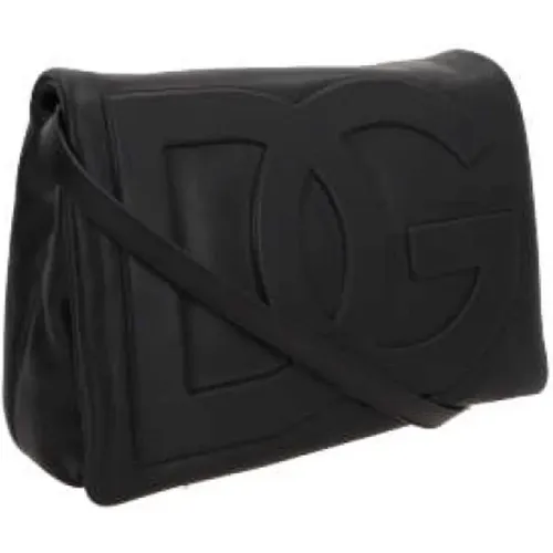 Padded Shoulder Bag with Embroidered Logo , female, Sizes: ONE SIZE - Dolce & Gabbana - Modalova