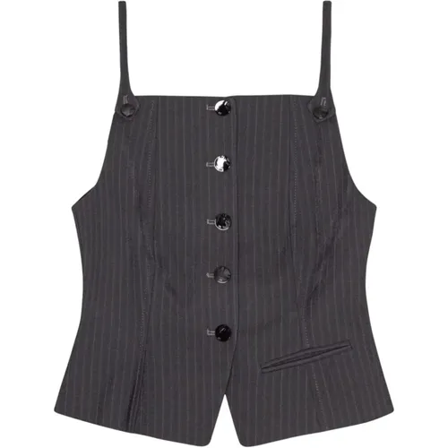 Stilvolle Vest Top Overall Suiting , Damen, Größe: L - Ganni - Modalova