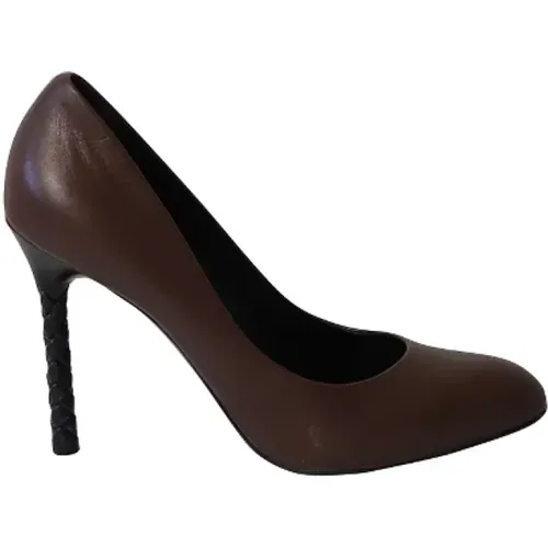 Pre-owned Leather heels , female, Sizes: 6 UK - Bottega Veneta Vintage - Modalova