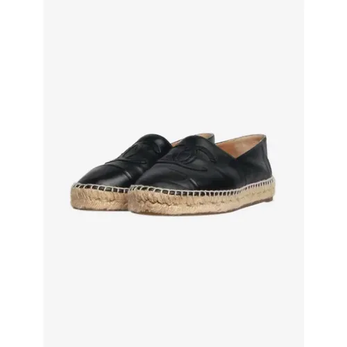 Pre-owned Fabric espadrilles , female, Sizes: 4 UK - Chanel Vintage - Modalova