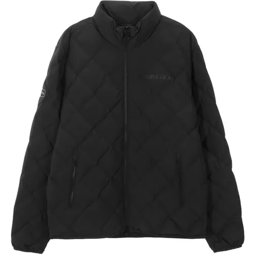 Schwarze Diamond-Quilted Daunenjacke , Herren, Größe: 3XL - duvetica - Modalova