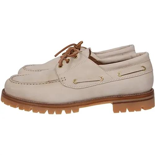 Boat Shoes in Nubuck Leather , male, Sizes: 11 UK, 7 UK, 6 UK, 9 UK, 10 UK, 8 UK, 12 UK, 5 UK - Eleventy - Modalova