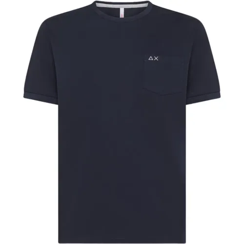 Lässiges Baumwollshirt , Herren, Größe: XL - Sun68 - Modalova