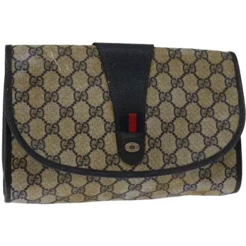 Pre-owned Leather clutches , female, Sizes: ONE SIZE - Gucci Vintage - Modalova