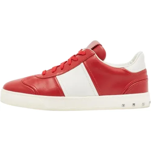 Pre-owned Leather sneakers , female, Sizes: 7 1/2 UK - Valentino Vintage - Modalova