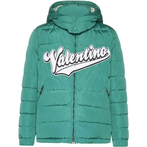Grüne Gepolsterte Logojacke für Herren - Valentino - Modalova