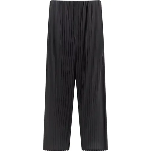 Women's Clothing Trousers Grey Ss24 , female, Sizes: L, M - Giorgio Armani - Modalova