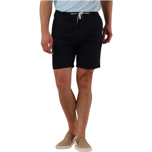 Herren Bermuda Shorts - Baumwolle/Leinen Twill , Herren, Größe: 2XL - Scotch & Soda - Modalova