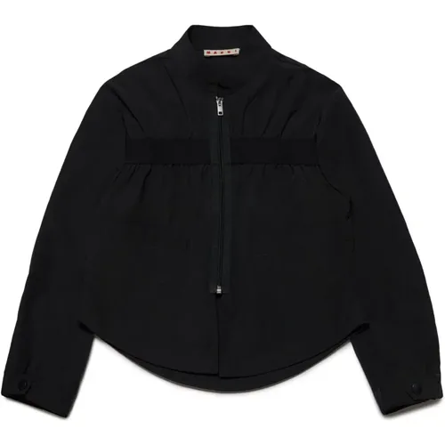 Jacke aus Baumwollmischung mit Markenelastikband - Marni - Modalova