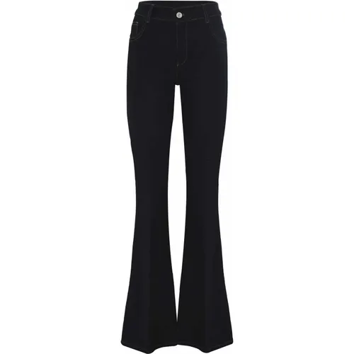 Flared-cut straight jeans , Damen, Größe: W26 - Kocca - Modalova