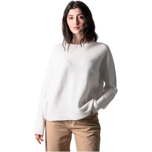 Offwhite Pullover für moderne Frau , Damen, Größe: S - drykorn - Modalova