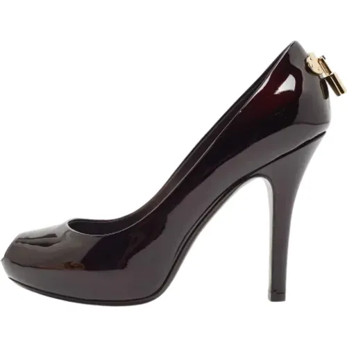 Pre-owned Leather heels , female, Sizes: 2 1/2 UK - Louis Vuitton Vintage - Modalova