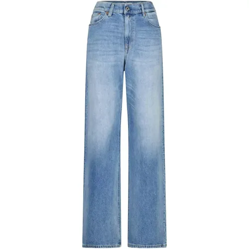 Bequeme High-Waist Jeans , Damen, Größe: W27 L32 - Replay - Modalova
