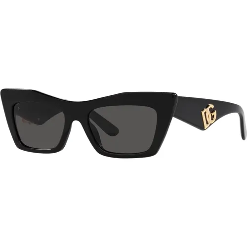 Women`s DG 4435 Sunglasses - Shiny /Grey , female, Sizes: 53 MM - Dolce & Gabbana - Modalova