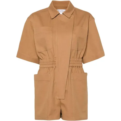 Leather Dress with Pockets , female, Sizes: S, XS, 2XS - Max Mara - Modalova