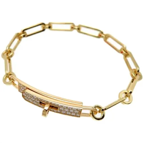 Pre-owned Gold bracelets , female, Sizes: ONE SIZE - Hermès Vintage - Modalova