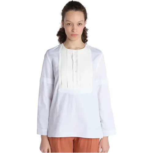 Nanette Plastron Cotton Shirt , female, Sizes: XS, L - Ines De La Fressange Paris - Modalova
