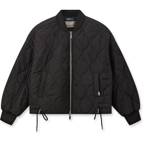 Quilted Bomber Jacket , female, Sizes: L, S - MOS MOSH - Modalova