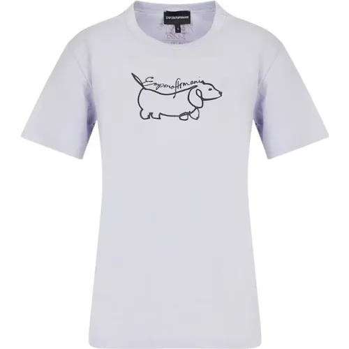 Basic T-Shirt , Damen, Größe: XS - Emporio Armani - Modalova