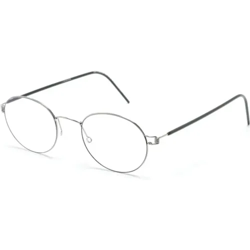 Graue Optische Brille für den Alltag , unisex, Größe: 48 MM - lindbergh - Modalova