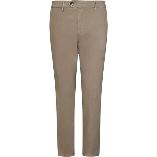 Slim Fit Chino Hose in Ton , Herren, Größe: W32 - Michael Coal - Modalova