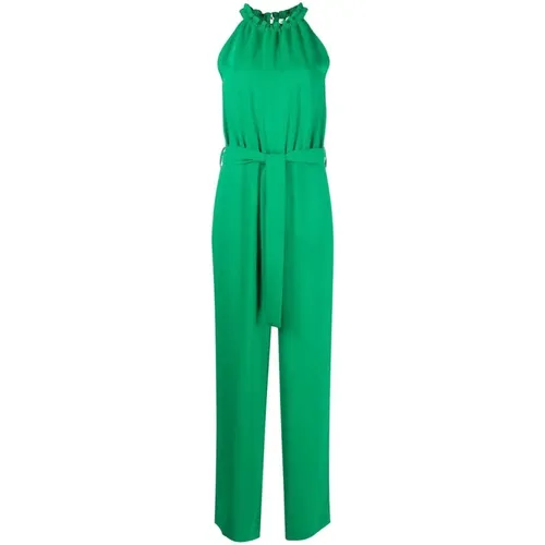 Grüner Polyester Jumpsuit Blazer , Damen, Größe: L - P.A.R.O.S.H. - Modalova